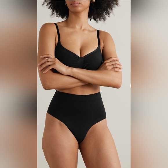 Skims XXS/XS Underwear bundle thong & sculpting brief both onyx black NWOT - Picture 3 of 13